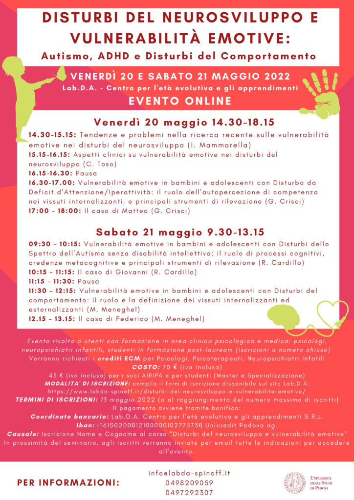 Locandina Seminario Lab.D.A maggio 2022