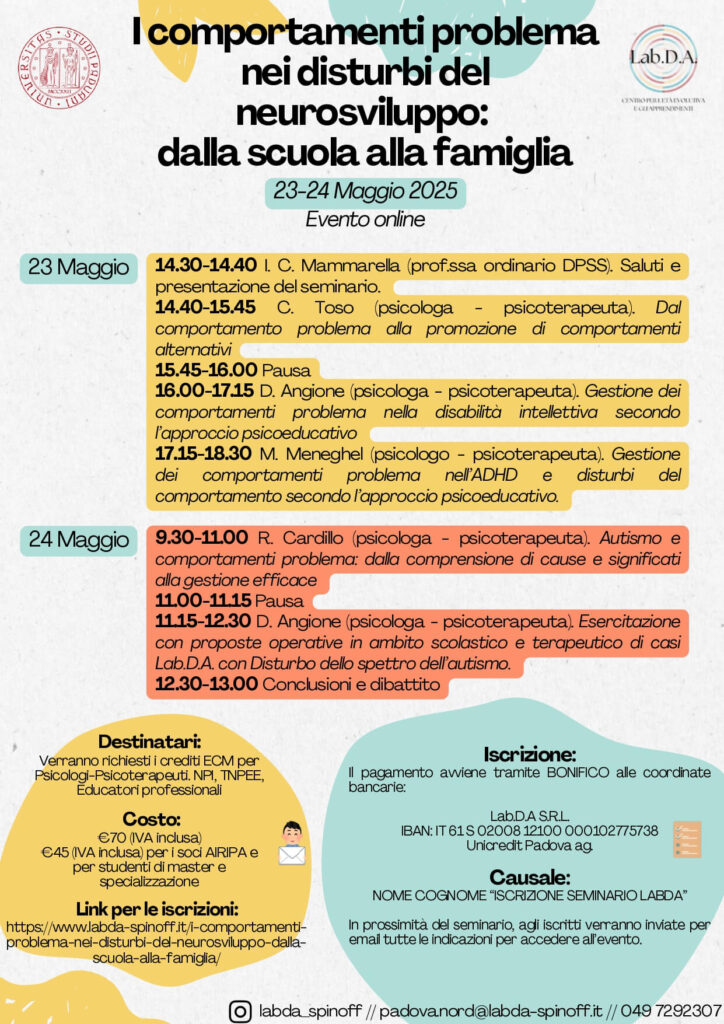 Locandina seminario Labda Nord maggio2025