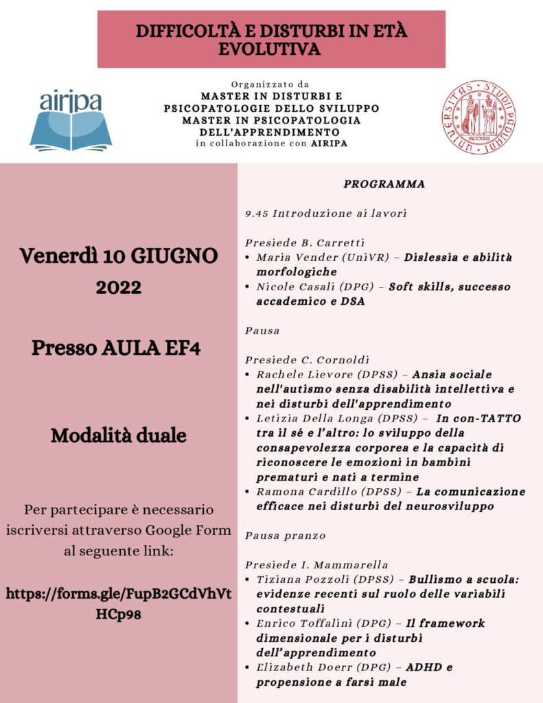 Locandina seminario 10 giugno 2022